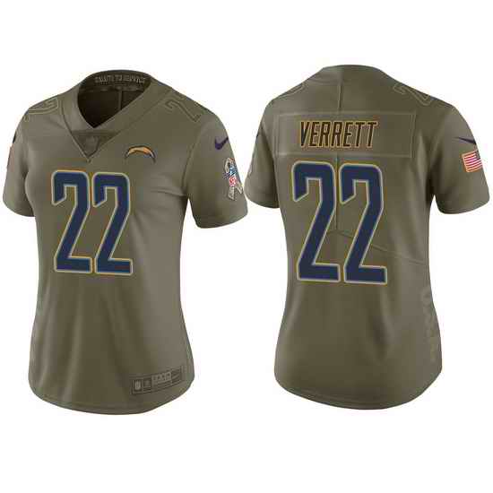 womens chargers jason verrett olive 2017 salute to service jersey